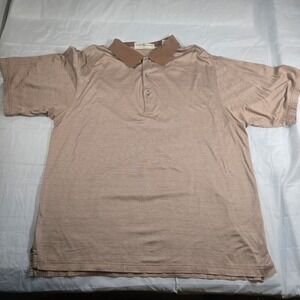 Fairway & Greene Polo Shirt Mens XXL Brown Mercerized Cotton Golf Savannah GA